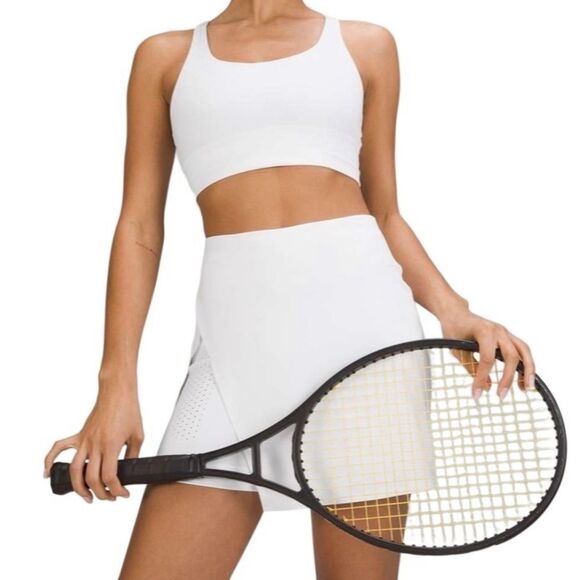 Lululemon Super-High-Rise Side-Slit Tennis Skirt White - Picture 1 of 11